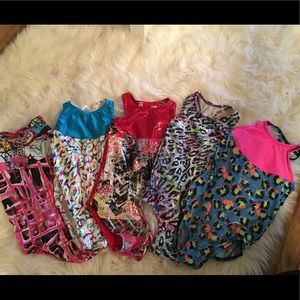 Set of Toddler gymnastics leotards